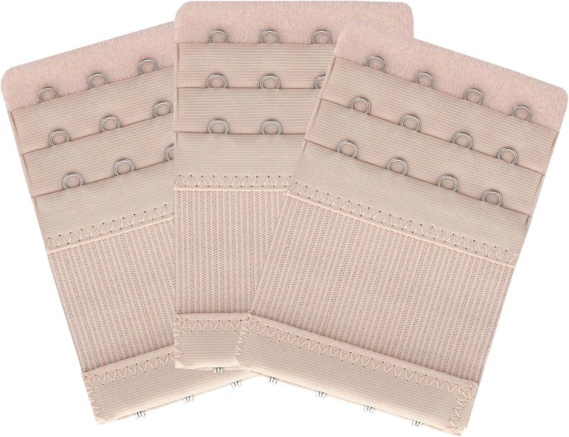 SAMGU Store Bra Extenders 4 Hooks Women's Soft Stretchy Bra Extension Strap, 3 Pieces - Image 2